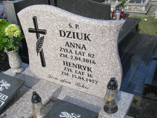 Anna Dziuk Żarki - Grobonet - Wyszukiwarka osób pochowanych