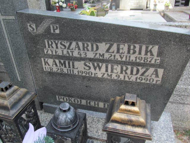 Kamil Świerdza 1990 Żarki - Grobonet - Wyszukiwarka osób pochowanych